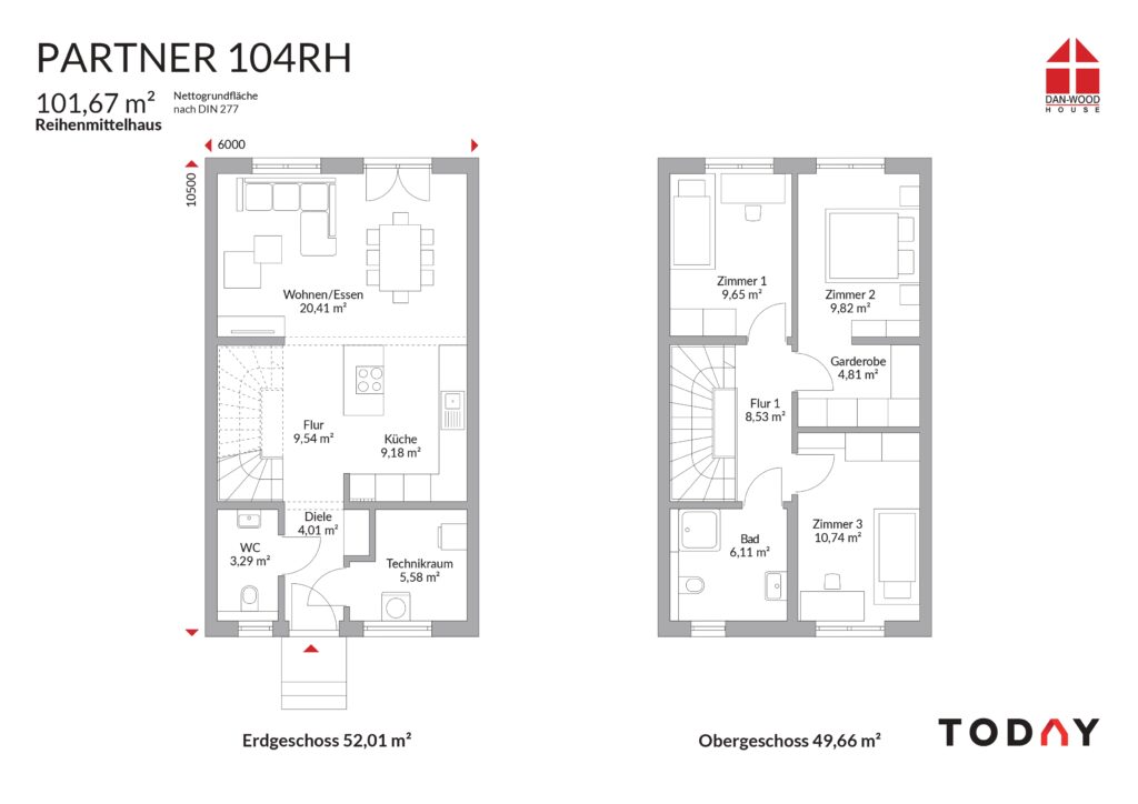 Grundriss Partner 104W RH